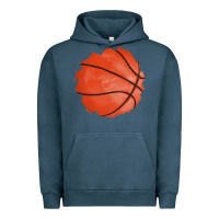 Pigment Midnight Navy basketball patch Urban Hoodie - AdoDesignShop
