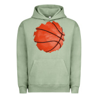 Pigment Oil Green basketball patch Urban Hoodie - AdoDesignShop