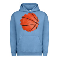 Pigment Pebble Blue basketball patch Urban Hoodie - AdoDesignShop