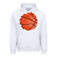 White basketball patch Urban Hoodie - AdoDesignShop