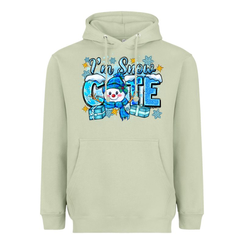 Im Snow Cute Heavyweight Hoodie by Zillion Design Studio | Teevron