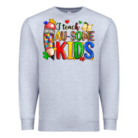 Heather Grey i teach au some kids Premium Sweatshirt - Zillion Design Studio