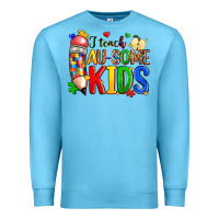 Ocean Blue i teach au some kids Premium Sweatshirt - Zillion Design Studio
