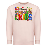 Pale Pink i teach au some kids Premium Sweatshirt - Zillion Design Studio
