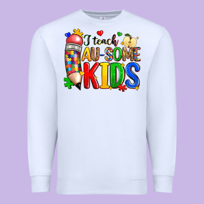 I Teach Au Some Kids Premium Sweatshirt Designed By Zillion Design Studio