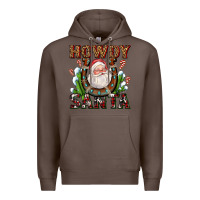 Coffee howdy santa Premium Hoodie - AdoDesignShop