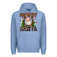 Colony Blue howdy santa Premium Hoodie - AdoDesignShop