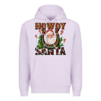 Lilac howdy santa Premium Hoodie - AdoDesignShop
