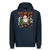 Navy howdy santa Premium Hoodie - AdoDesignShop