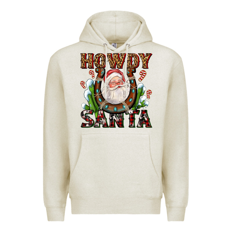 Howdy Santa Premium Hoodie by AdoDesignShop | Teevron