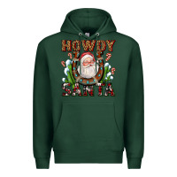Sports Green howdy santa Premium Hoodie - AdoDesignShop