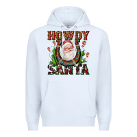 White howdy santa Premium Hoodie - AdoDesignShop