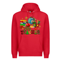 Red christmas jolly teachers Premium Hoodie - AdoDesignShop