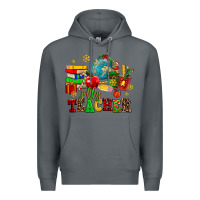 Rock christmas jolly teachers Premium Hoodie - AdoDesignShop