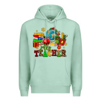 Seafoam christmas jolly teachers Premium Hoodie - AdoDesignShop