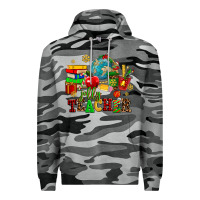 Slate Camo christmas jolly teachers Premium Hoodie - AdoDesignShop