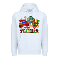 White christmas jolly teachers Premium Hoodie - AdoDesignShop