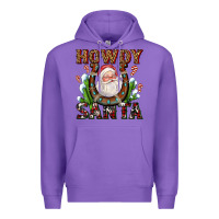 Purple howdy santa Premium Hoodie - AdoDesignShop