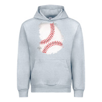 Heather Grey baseball patch Urban Hoodie - AdoDesignShop