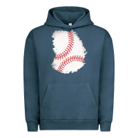 Pigment Midnight Navy baseball patch Urban Hoodie - AdoDesignShop