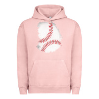 Pigment Salmon baseball patch Urban Hoodie - AdoDesignShop