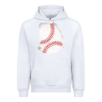White baseball patch Urban Hoodie - AdoDesignShop
