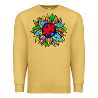 Antique Gold autism sunflower Premium Sweatshirt - Zillion Design Studio