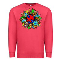 Cardinal autism sunflower Premium Sweatshirt - Zillion Design Studio