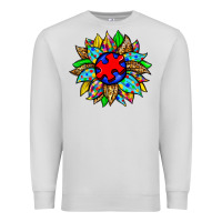 Dove Grey autism sunflower Premium Sweatshirt - Zillion Design Studio