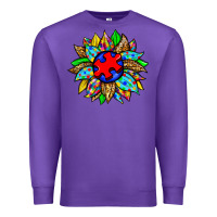 Purple autism sunflower Premium Sweatshirt - Zillion Design Studio