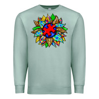 Seafoam autism sunflower Premium Sweatshirt - Zillion Design Studio