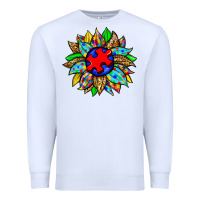 White autism sunflower Premium Sweatshirt - Zillion Design Studio