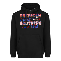 Black American heart southern soul Heavyweight Hoodie - texasbilliewilder