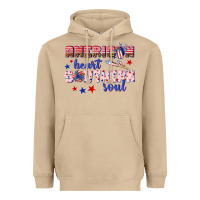 Mushroom American heart southern soul Heavyweight Hoodie - texasbilliewilder