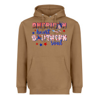 Toasted Coconut American heart southern soul Heavyweight Hoodie - texasbilliewilder