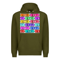 Army Green plaster seamless pattern Premium Hoodie - BundleAndBundleShop