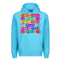Ocean Blue plaster seamless pattern Premium Hoodie - BundleAndBundleShop