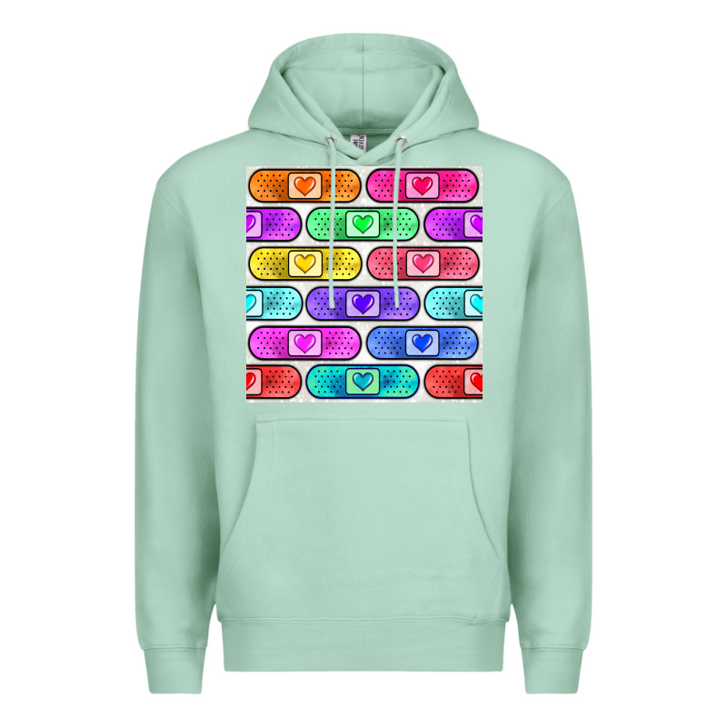 Plaster Seamless Pattern Premium Hoodie by BundleAndBundleShop | Teevron