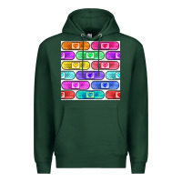Sports Green plaster seamless pattern Premium Hoodie - BundleAndBundleShop
