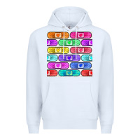 White plaster seamless pattern Premium Hoodie - BundleAndBundleShop