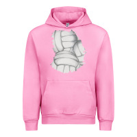 Fuchsia Pink 2 volleyball patch Urban Hoodie - AdoDesignShop