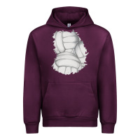 Mauve Wine 2 volleyball patch Urban Hoodie - AdoDesignShop
