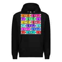 Black plaster seamless pattern Premium Hoodie - BundleAndBundleShop