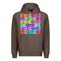 Coffee plaster seamless pattern Premium Hoodie - BundleAndBundleShop