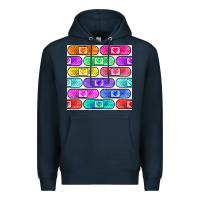 Navy plaster seamless pattern Premium Hoodie - BundleAndBundleShop