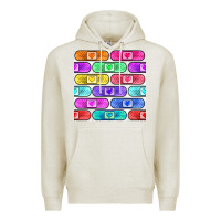 Oatmeal Heather plaster seamless pattern Premium Hoodie - BundleAndBundleShop