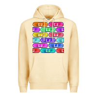 Pina Colada plaster seamless pattern Premium Hoodie - BundleAndBundleShop