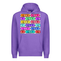 Purple plaster seamless pattern Premium Hoodie - BundleAndBundleShop