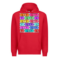 Red plaster seamless pattern Premium Hoodie - BundleAndBundleShop