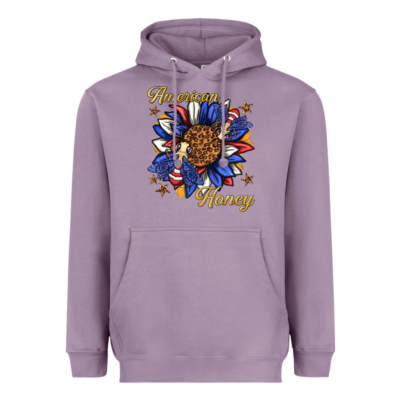 American Honey With Bee Heavyweight Hoodie by texasbilliewilder | Teevron